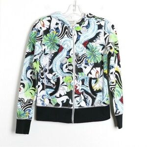 One World cotton hoodie abstract art print creative artistic graffiti bright